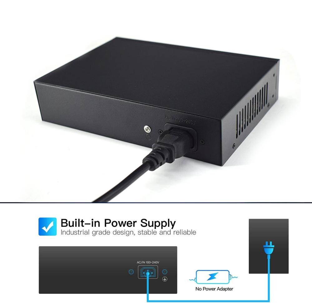 Poe switch gigabit switch ethernet ubiquiti poe switch 4 8 16 ports poe switches with SFP standard network10/100/1000Mbps