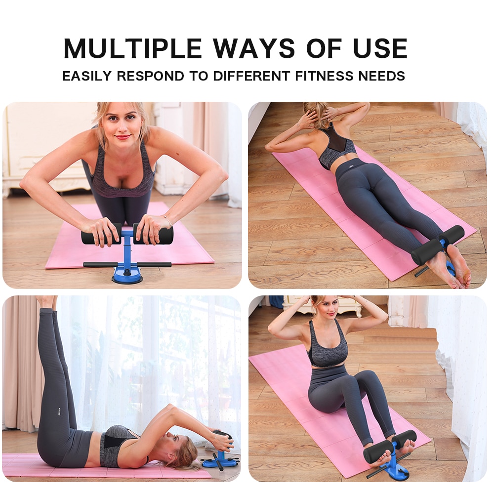 Dmar justerbar sit up bars abdominal core træning styrketræning sit up assistere træningsudstyr hjemmegymnastik yogamåtte