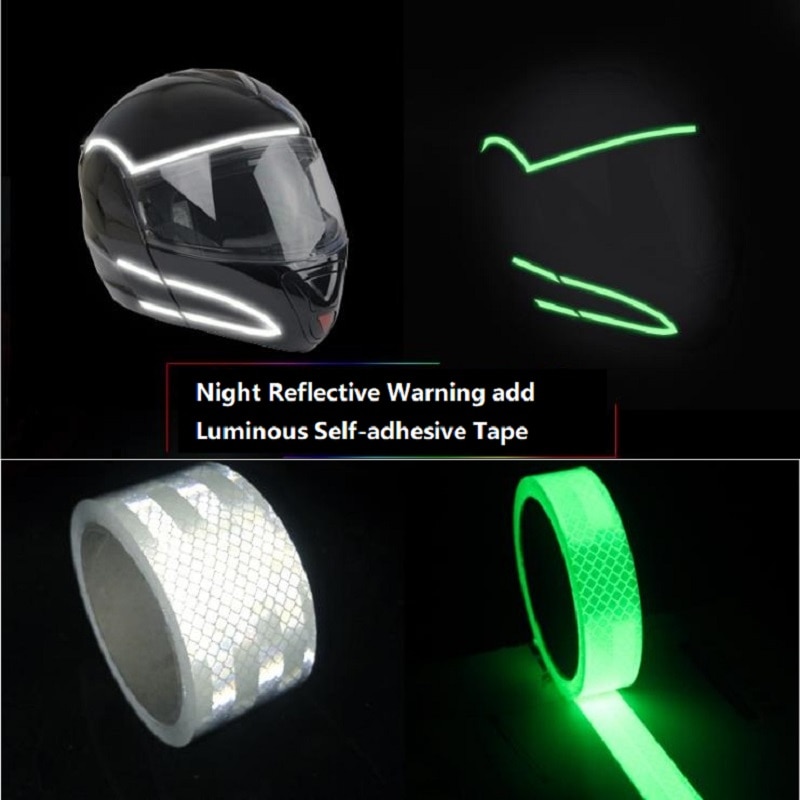 Reflecterende Voeg Lichtgevende Helmen Motorfietsen Auto-Body Decoratieve Zelfklevende Tape Self-Lichtgevende Tape Zelfklevende sticker