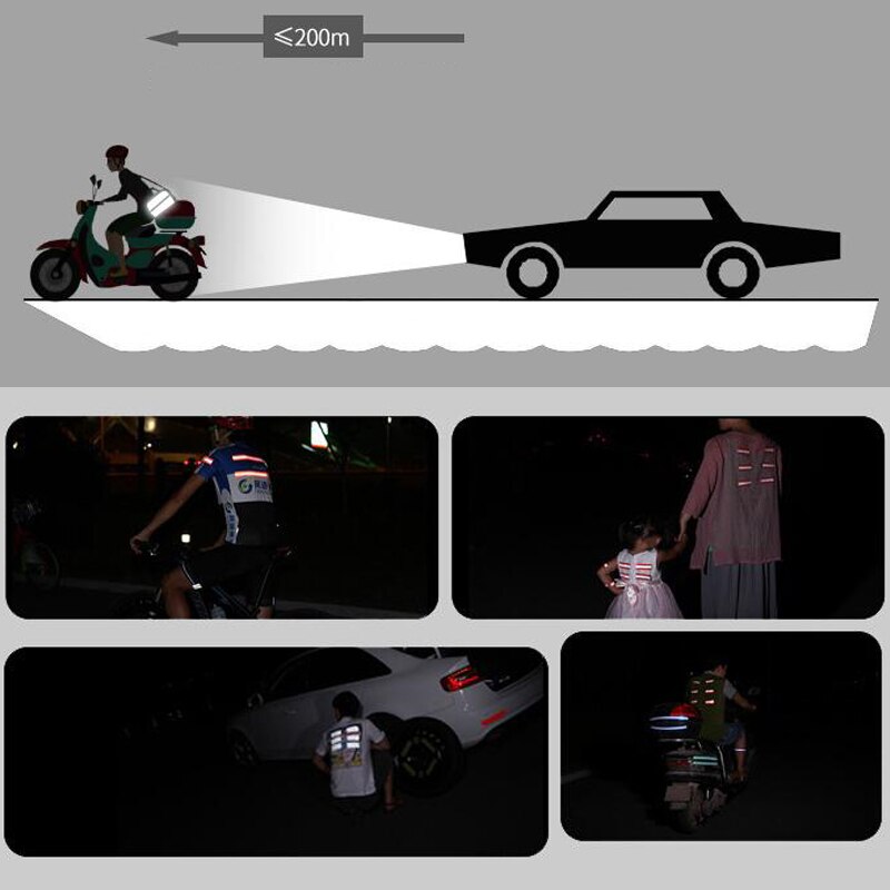 Tela reflectante con adhesivo, tela de muchos tamaños, ISO 20471