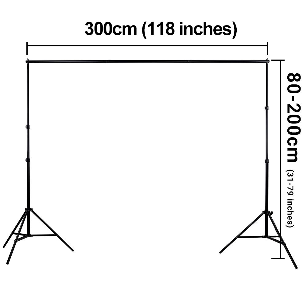 Photography Background Studio Stand Photo Green Screen Backdrops Support Backdrop Tripod Frame Chroma Key for Lighting Softbox