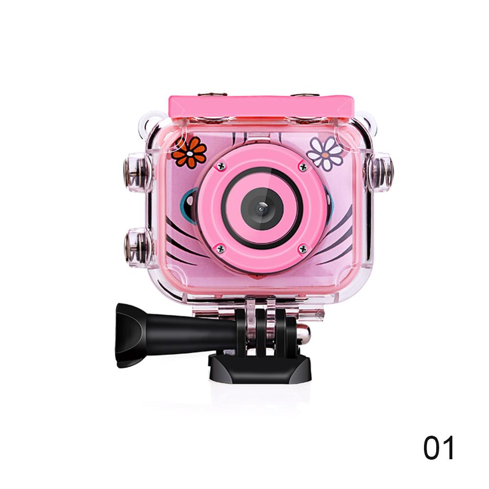 G20 2.0'' Mini Children Camera LCD Screen 12MP Video Photo Camera Sports Waterproof HD 1080P Kids Digital Camera Birthday: Pink