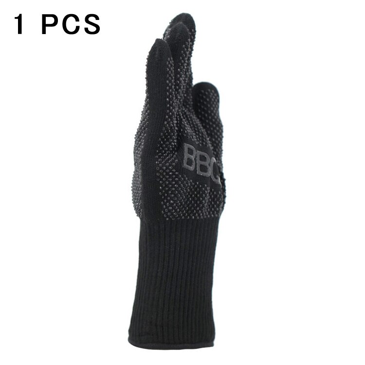 BBQ Gloves Extreme Heat Resistant Fireproof Heated Baking Cooking Microwave Bbq Barbacoa Kitchen Barbecue Oven Grill Gloves: Blue