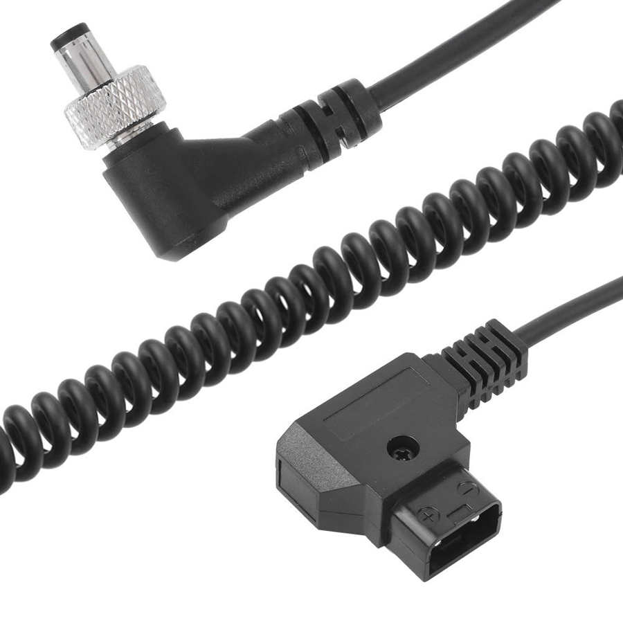 D TAP Plug to DC Port DC Monitor Supply Cable Plastic Black Spring Power Wire with Lock Monitor Power Supply Cable