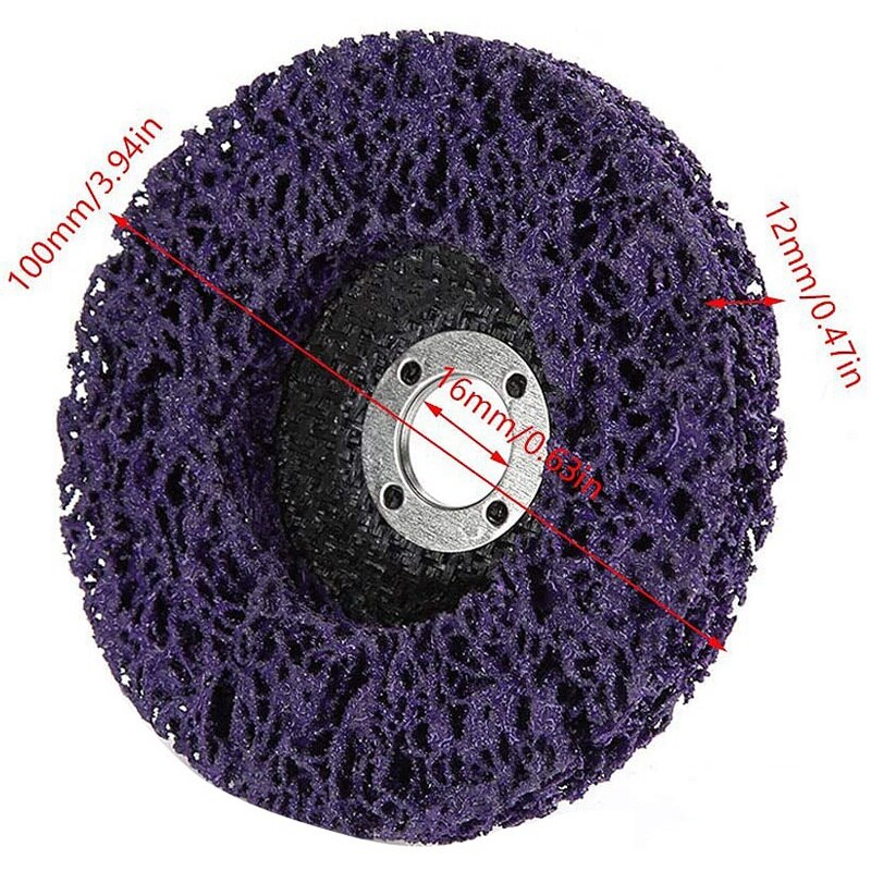 3 sztuk 100mm rozebrać się koło dysk ścierne szlifierki anioła czyste narzędzie robić usuwania rdzy/farby/łuszczenia