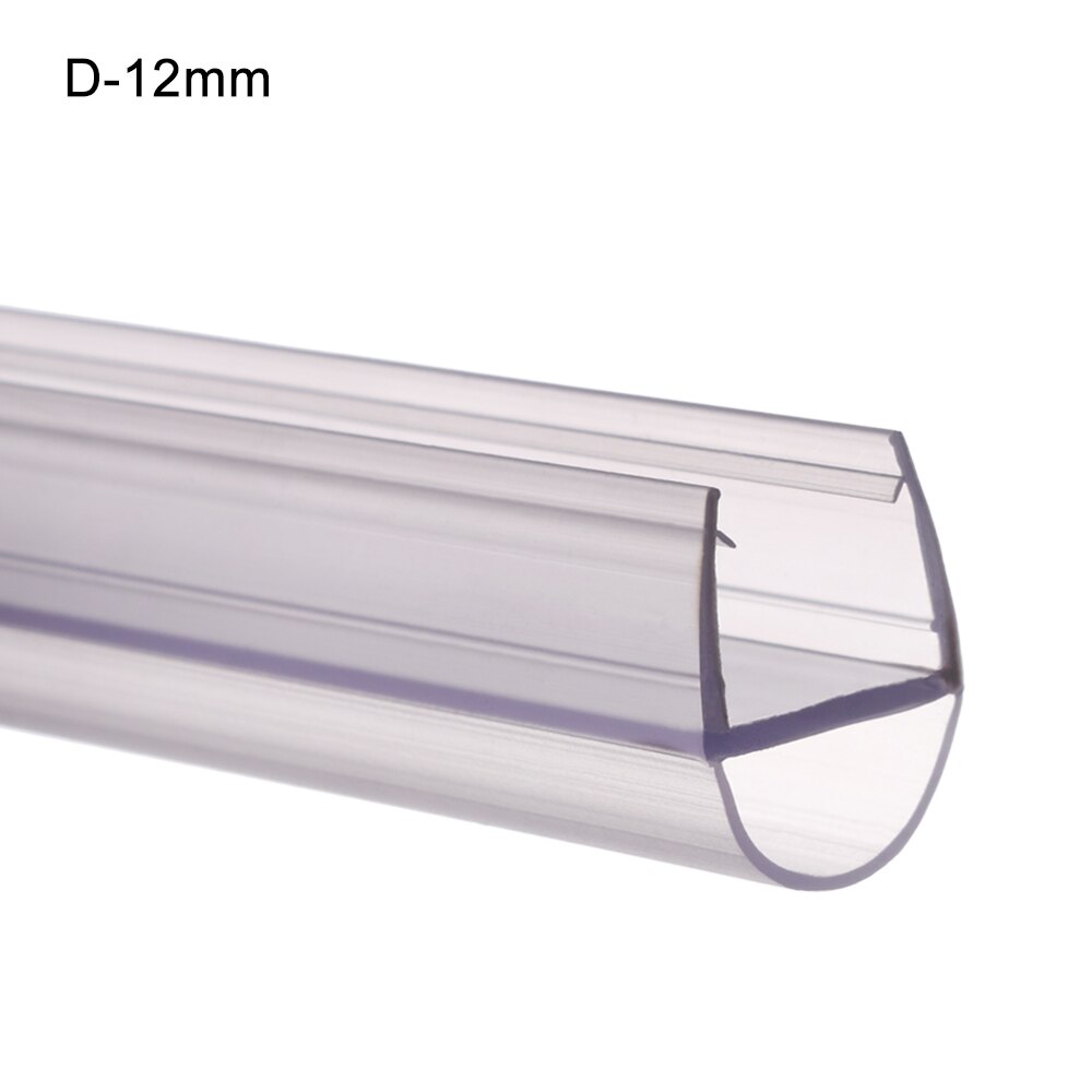 2 Stuks 1M (50Cm + 50Cm) bad Douche Screen Deur Afdichting Strip 4 Tot 12Mm Seal Kloof Raam Deur Tochtstrip Nuttige Huishoudelijke Accessoires: D-12mm
