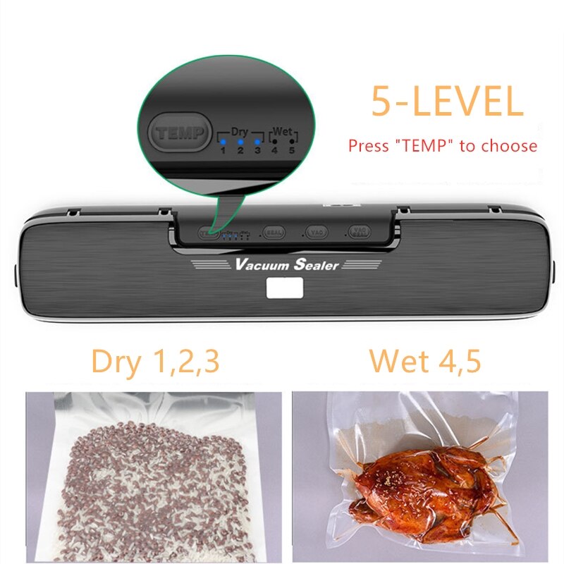 Vacuümsealerset voor voedselopslag - Handheld
