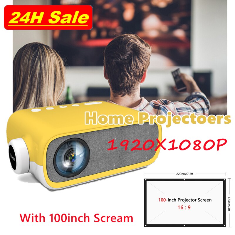 Mini Heimat Projektoren hoch Definition 1080P Draagbare Heimkino Film Live Spiele Unterstützung USB/AV/HDMI-kompatibel Mit Schrei