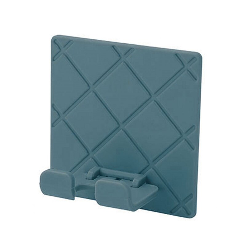 Multi-purpose Hooks Strong Adhesive Power Plug Socket Hanger Holder Wall Hanging Hook Folding Kitchen Bathroom Storage Hook Rack: blue