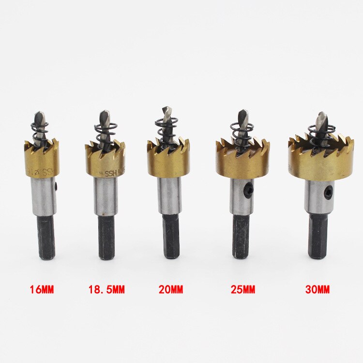 Sneldraaistalen opener, gelegeerd roestvrij staal, metaal, geperforeerd metaal, industriële kwaliteit ijzeren plaat, expansieset van 5- stuks.