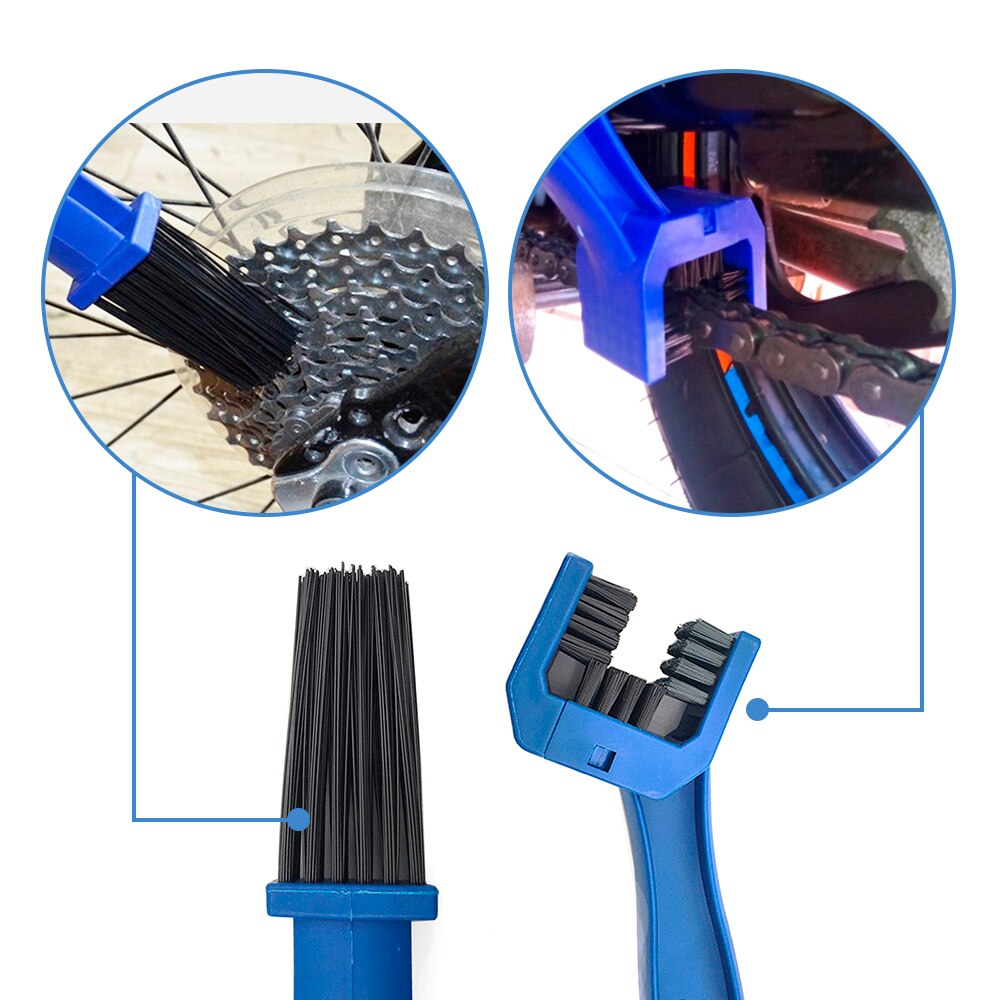 Bicycle chain cleaning brush, universal chain cleaning brush, bicycle cleaning tool, motorcycle