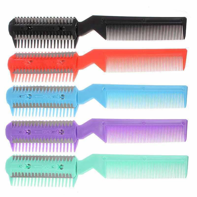 Scissor DIY Hair Razor Comb Hairdressing Trimmer Thinning M02201 U9K1