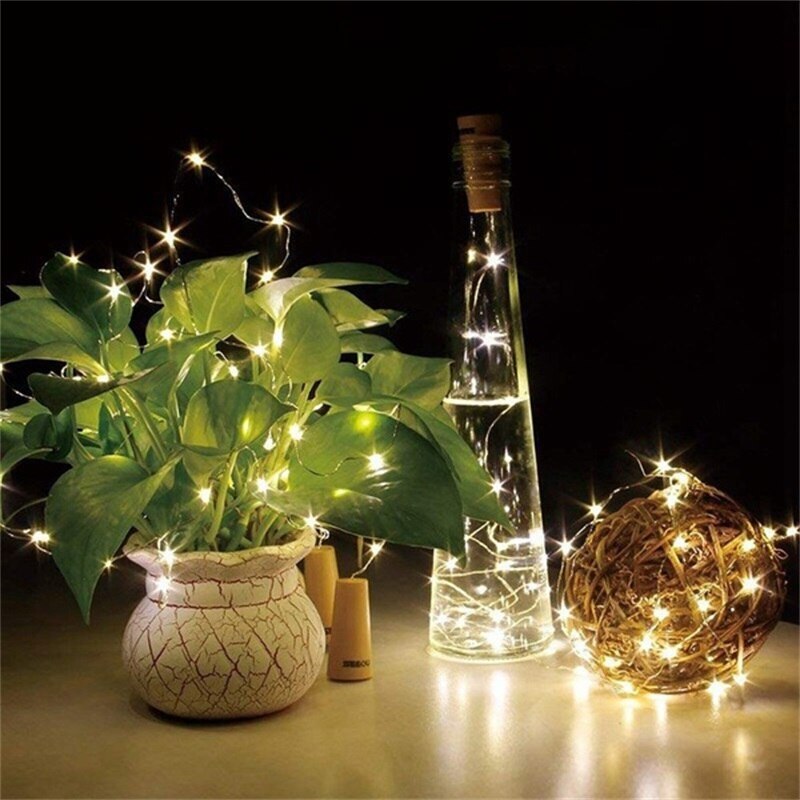 1M/2M/5M/10M/20M Koper Zilver Draad Led String Fairy verlichting Verlichting Voor Kerstboom Garland Wedding Party Decoratie