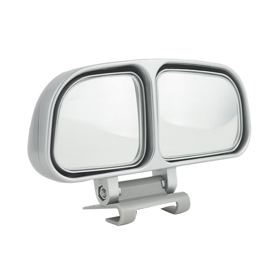 Auto Achteruitkijkspiegel Blind Spot Zone Spiegel Groothoek Dual Glas Omkeren Side Wing Spiegel Auto Accessoires: NO.4 Right silver