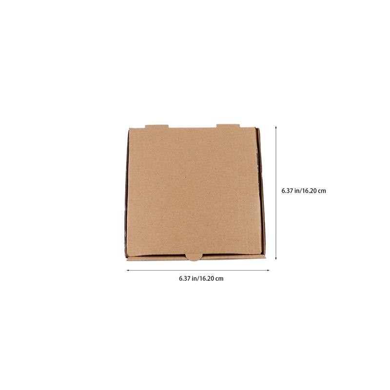 25pcs Mini Pizza Boxes Miniature Cardboard Box Pizza Corrugated Board Case