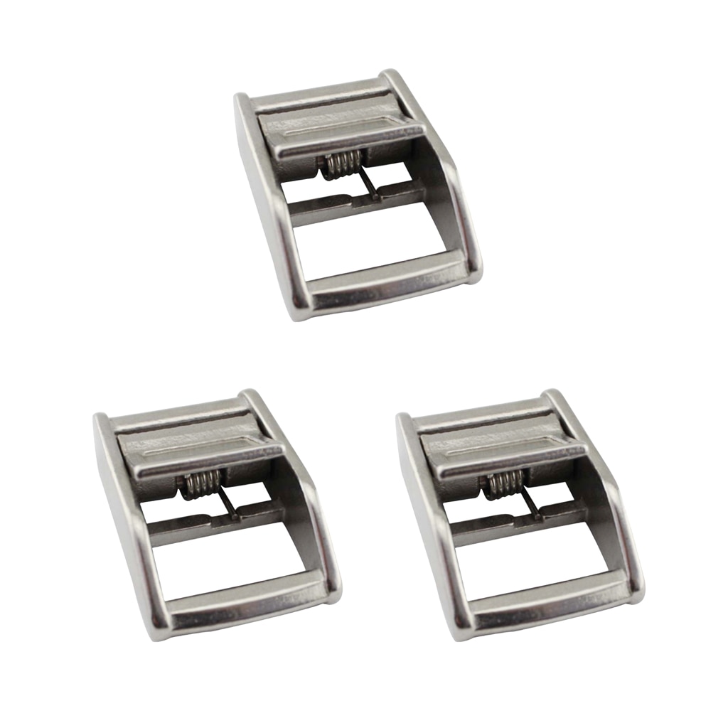 3 Pieces Lock Buckle Adjustable Side Release Clip For Belt Width 25.5mm Boat Buckle