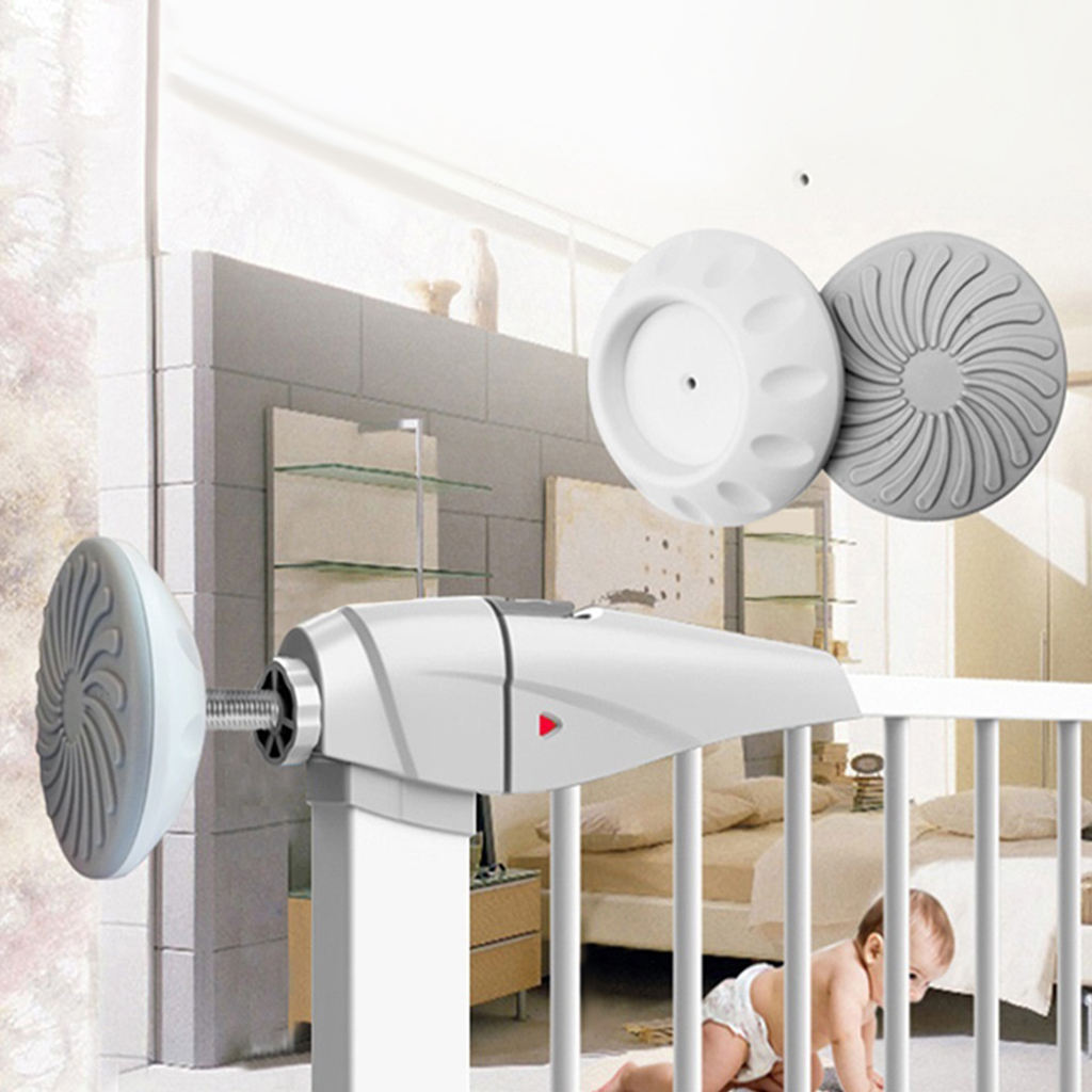 4x Baby Gate Wall Protector Children Pressure Mounted Gate Saver Protector for Bumpers Guard Dog Pet Gates Shower Curtain Rods