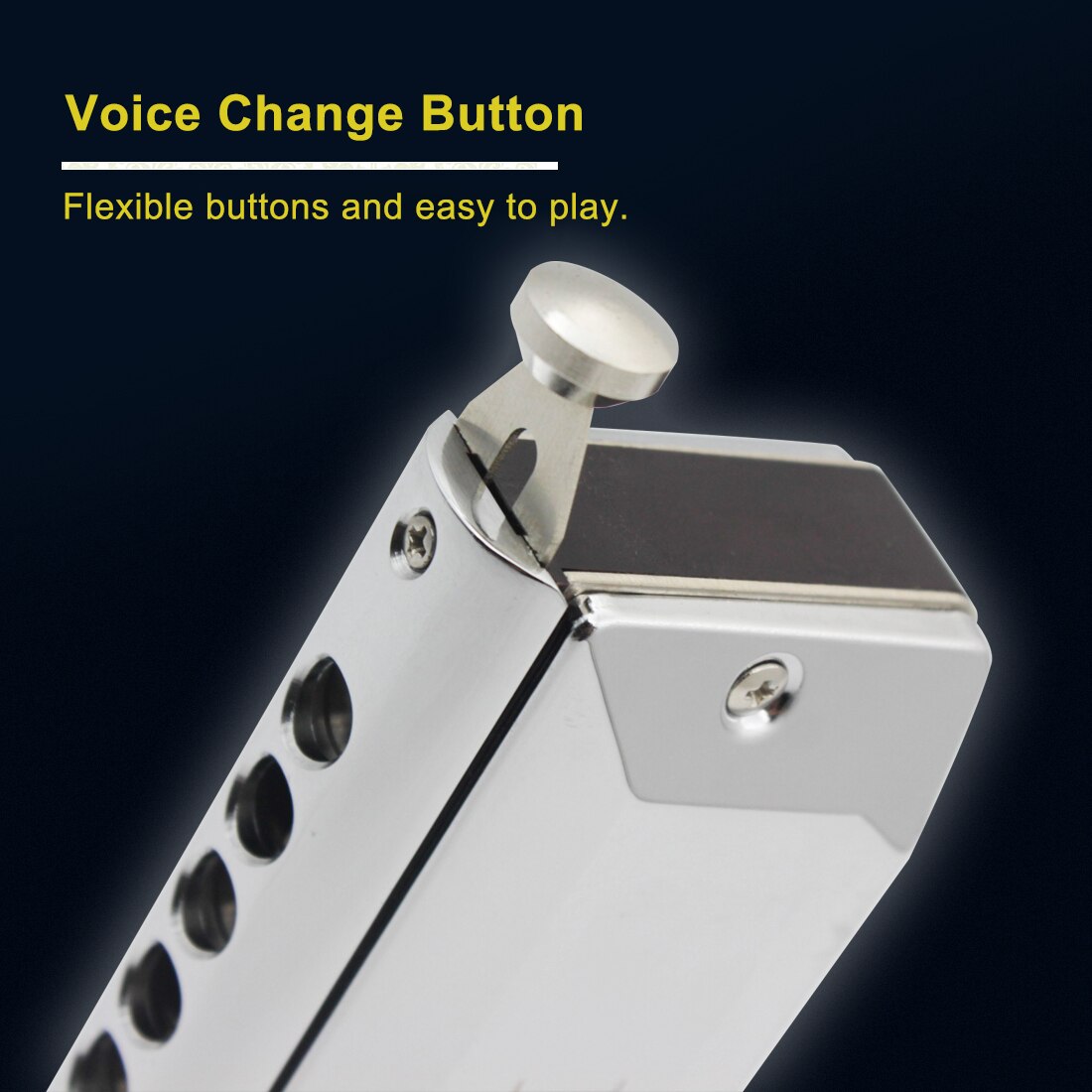 48 Tones12 Holes Harmonica Chromatic Country Jazz Style Mouth Organ Silver Mondharmonica Armonica Beginner Musical Instruments