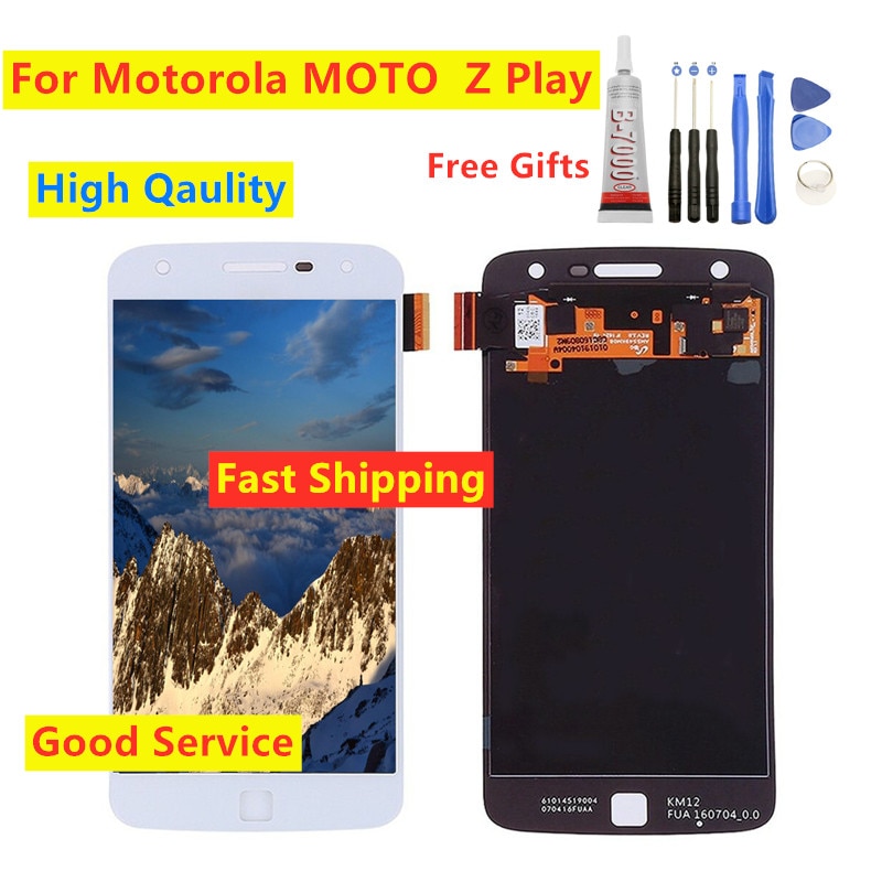 100% についてテスト moto ロラ moto Z 再生の液晶スクリーンディスプレイ moto Z 再生 XT1635-01 XT1635-02 XT1635-03 タッチスクリーンデジタイザアセンブリ