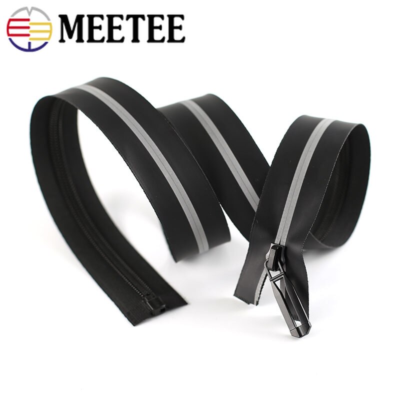 Meetee 5 # Reflecterende Waterdichte Ritsen Outdoor Jas Onzichtbare Nylon Ritsen Voor Ski Jas Sportkleding DIY Kledingstuk Accessoires