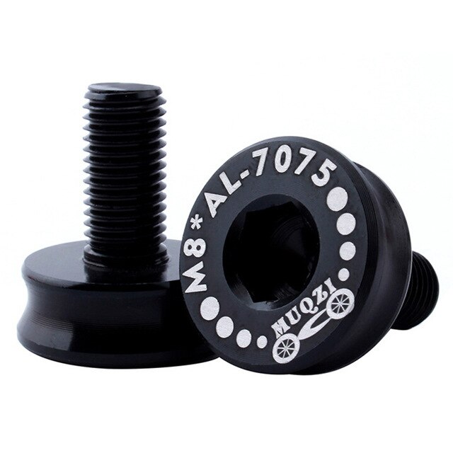 MTB Crank bolts 8MM M8 Screw Accessories Spare Crankset Bike Bicycle Cycling Bottom Bracket Allen Key: Black