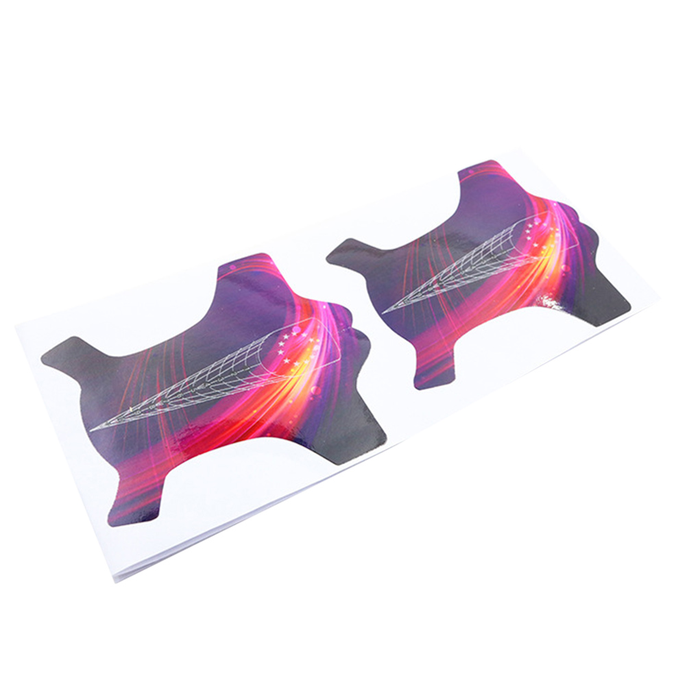 100pcs Nail Form Sticker Nail Art Tip Nail Extension Guide Self-Adhesive Form