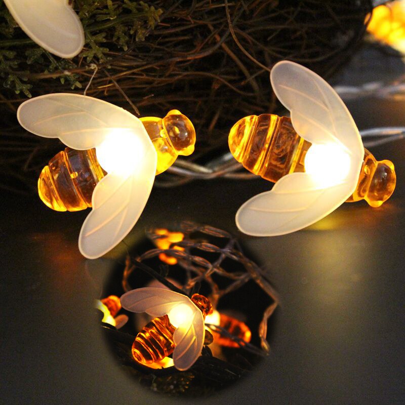 6m 40 led bi formet led juleguirlander snor lys batteri flash fe lys til fest have bryllup år dekoration