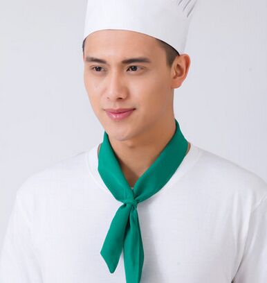 Pañuelo de cocinero chino accesorios para chef suministros cocina bufanda de cocina accesorios para Ropa de Trabajo de cocina: green