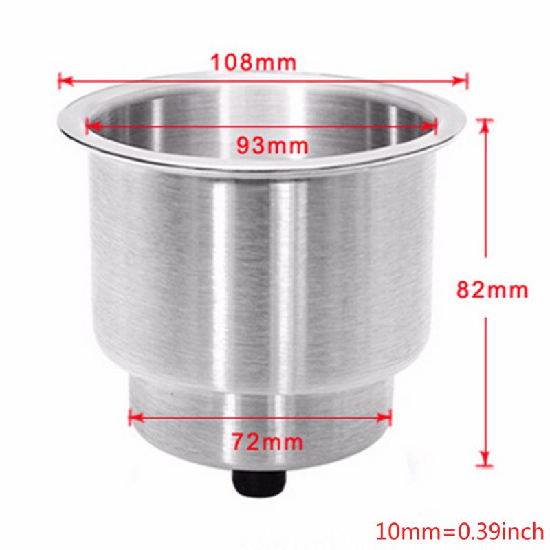 Porte-bouteille encastré en acier inoxydable, 4 pièces, avec système de vidange Marine, pour bateau, camping-Car, voiture, camion, deux étages