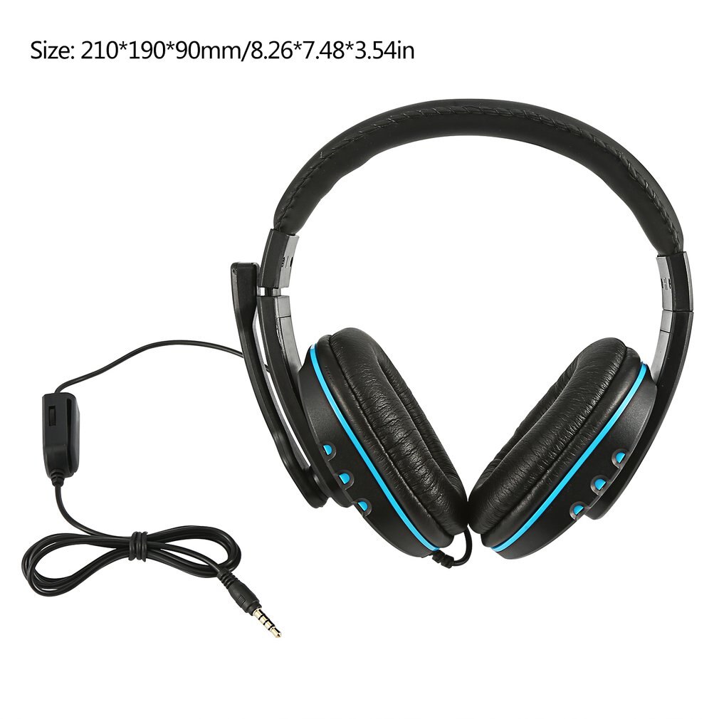 Gaming Headset Stereo Surround Headphone 3.5Mm Wired Mic For Ps4 Laptop Xbox One Headphone