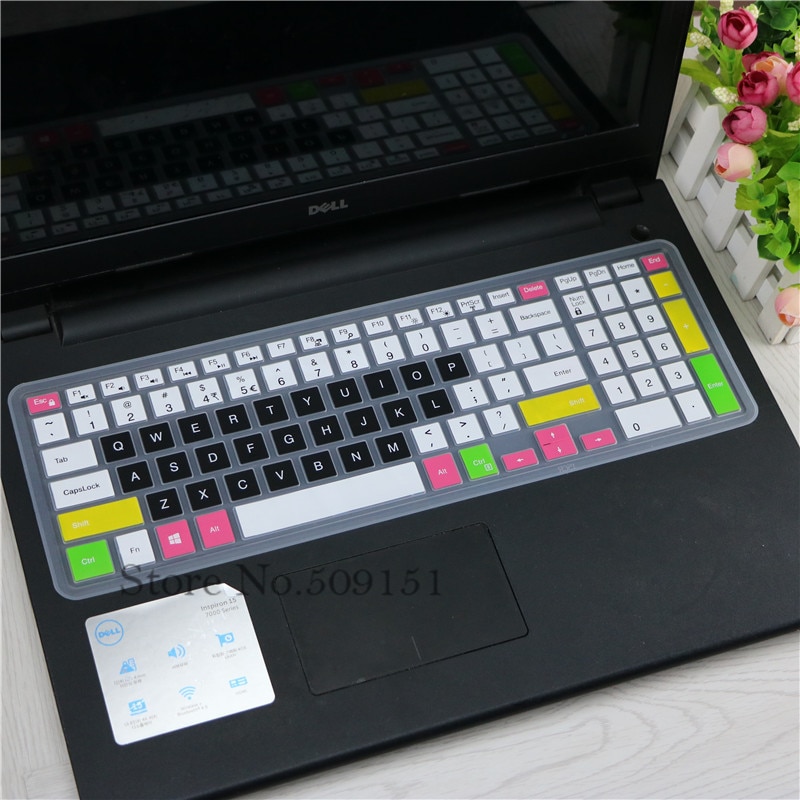 15.6 inch laptop keyboard cover skin For Dell Inspiron 15 5000 series i5545 i5547 5545 5542 5548 5555 5558 5559 5566 5567 5577