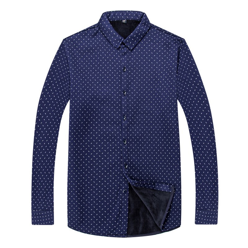 Plus size 6xl 7xl 8xl overhemd heren winterkleding casual dik warm overhemd heren kasjmier lange mouwen fleece thermoshirts