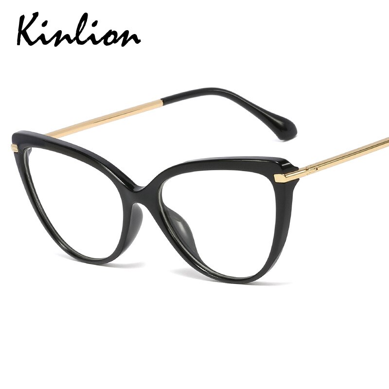Gafas Cat Eye para mujer, Cateye Tr90 montura metálica, Gafas de piernas primaverales para mujer, Gafas Retro Vintage para mujer, marcos de Gafas