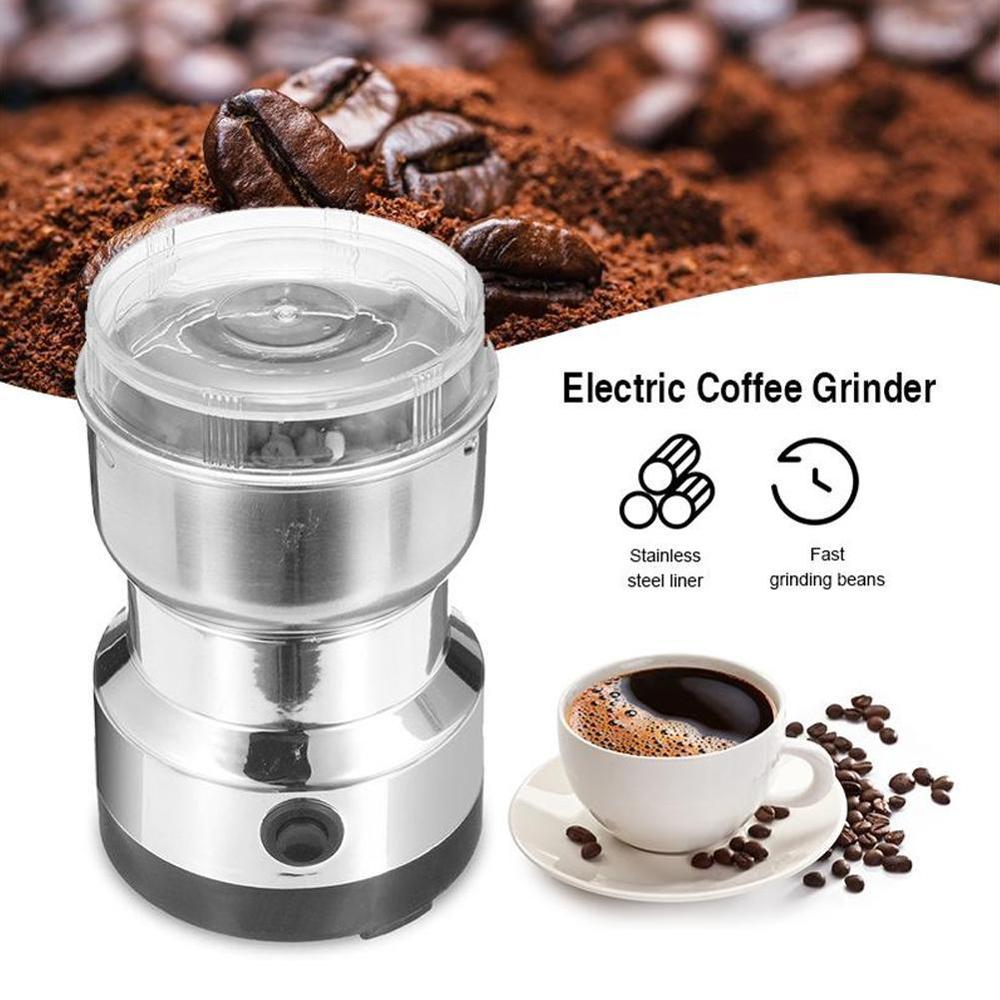 Koffiemolen 220v roestvrijstalen molen bonen noten malen roestvrijstalen plug eu/au/us/uk kruidenmolen  s4 t 5