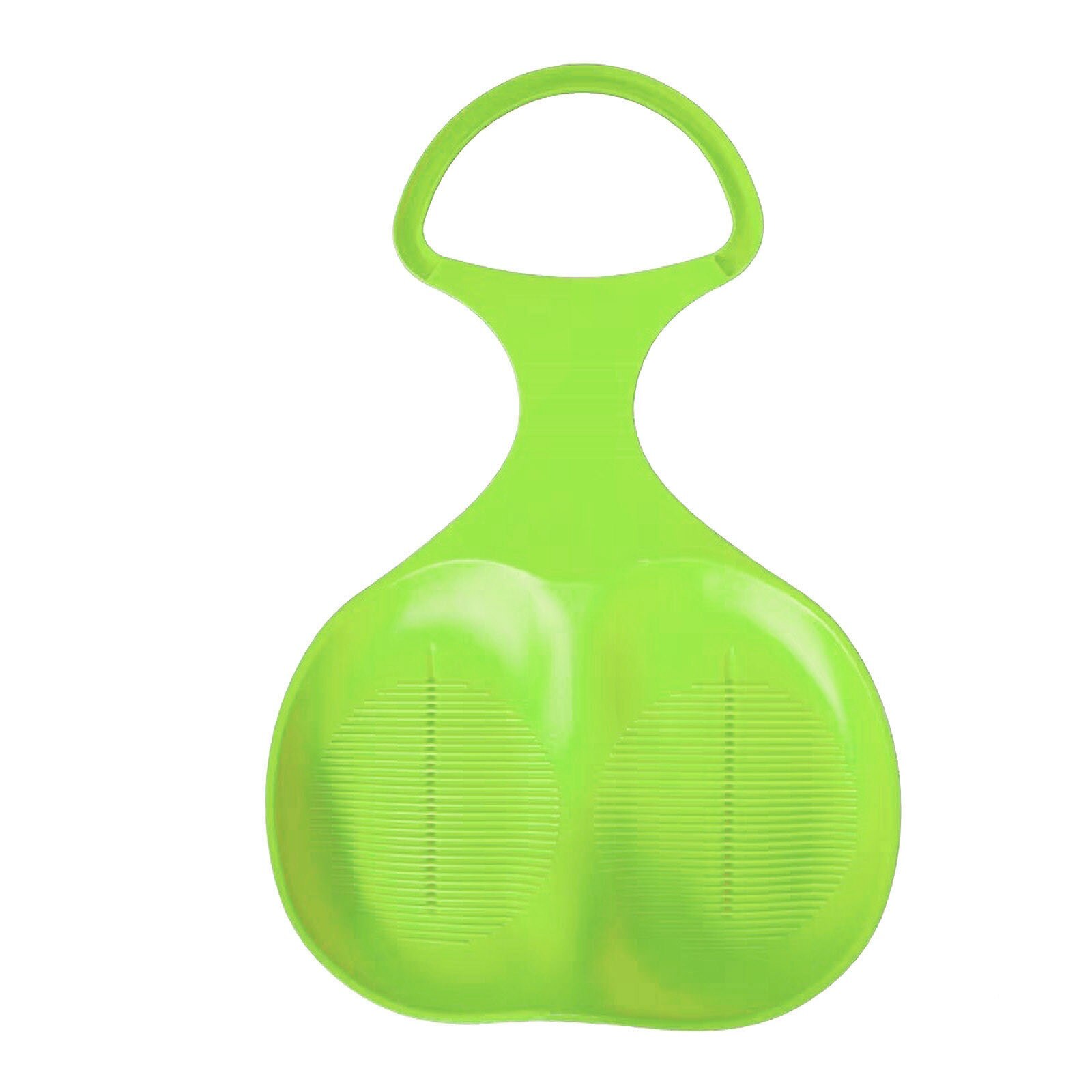 Snow Sled Board Outdoor Winter Plastic Skiing Boards Snowboard Sled Luge For Kid Winter Sport Thicken Sledge Ski Board: Green 