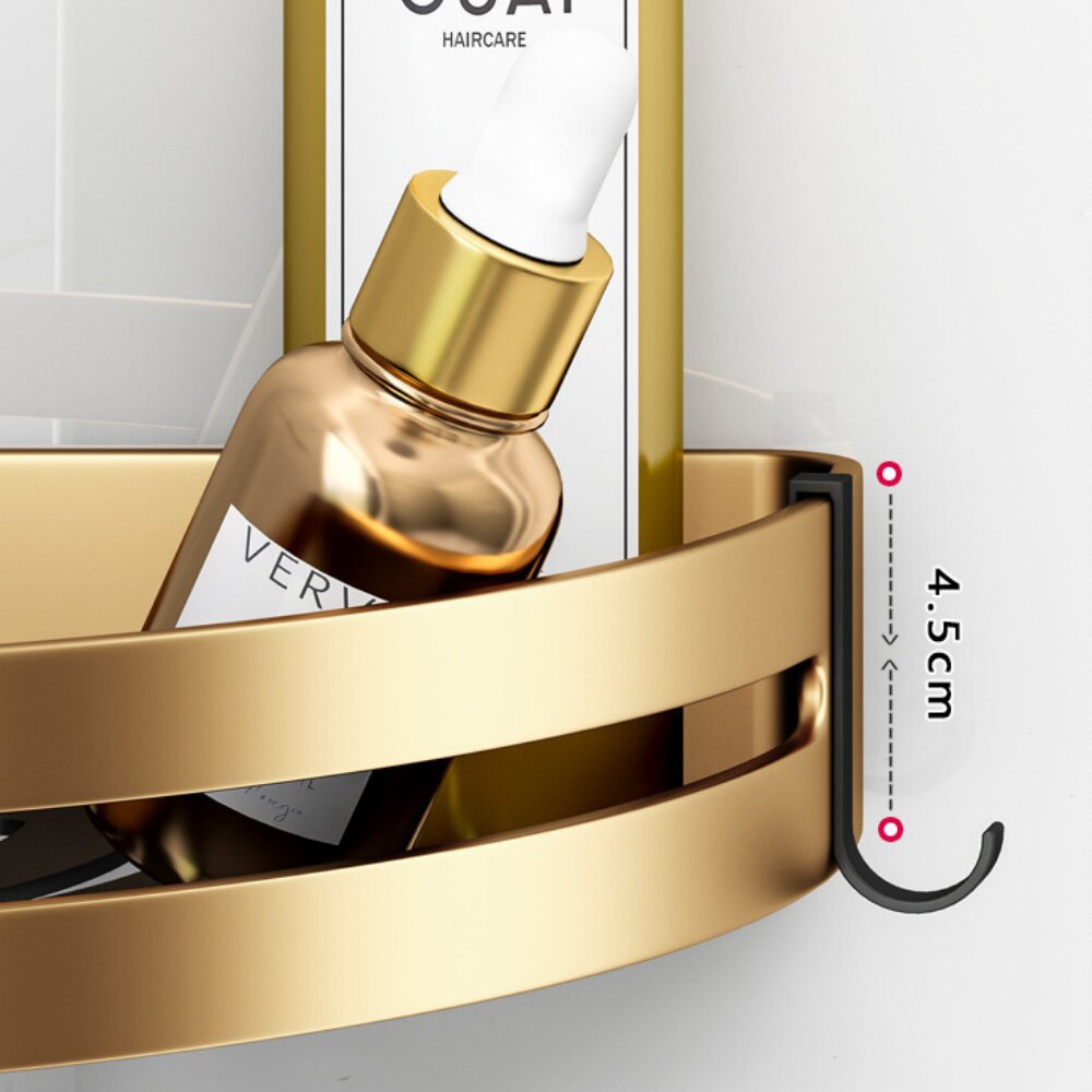 Luxe Badkamer Planken Driehoek Hoekplank Douche Storage Rack Holder Wandcloset Organizer Badkamer Accessoires