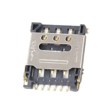 Flip NANO SIM card slot 6P Flip type small card slot Mobile phone card slot