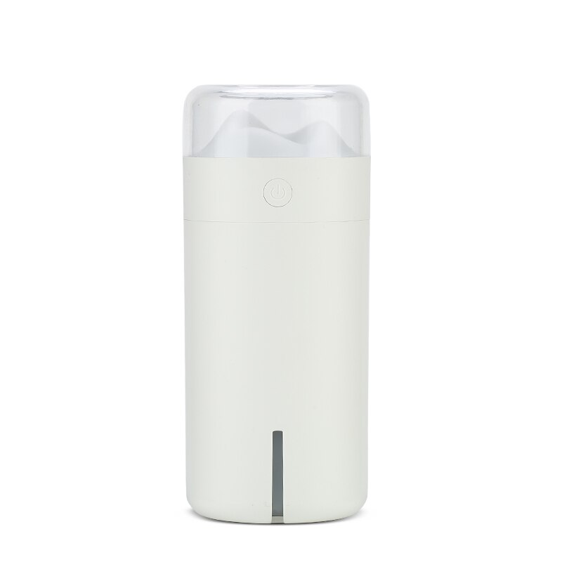 Ambientador para el coche, Humidificador Dashan, USB, Mini difusor ultrasónico de aceites esenciales, vaporizador purificador de aire para la oficina con luz LED nocturna: White