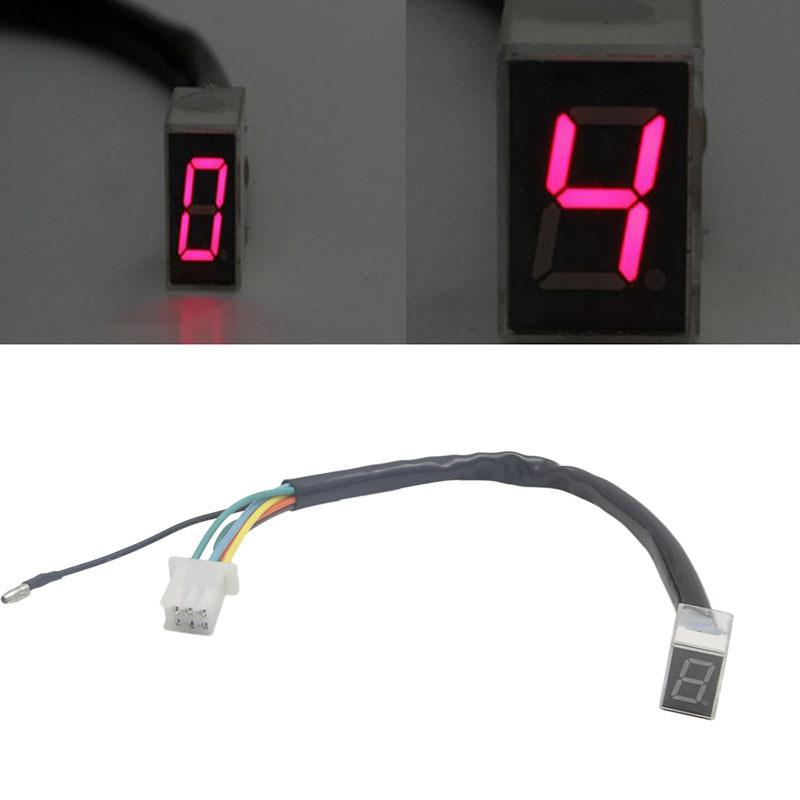 HiMISS LED Universal Digital Gear Indicator Motorcycle Display Shift Lever Sensor
