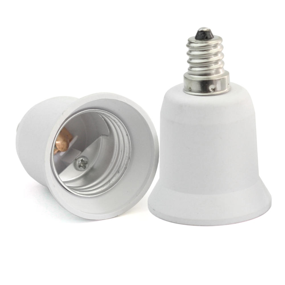 2 stks E12 Kandelaar E26 Medium Base Light Bulb Adapter Conversie Socket