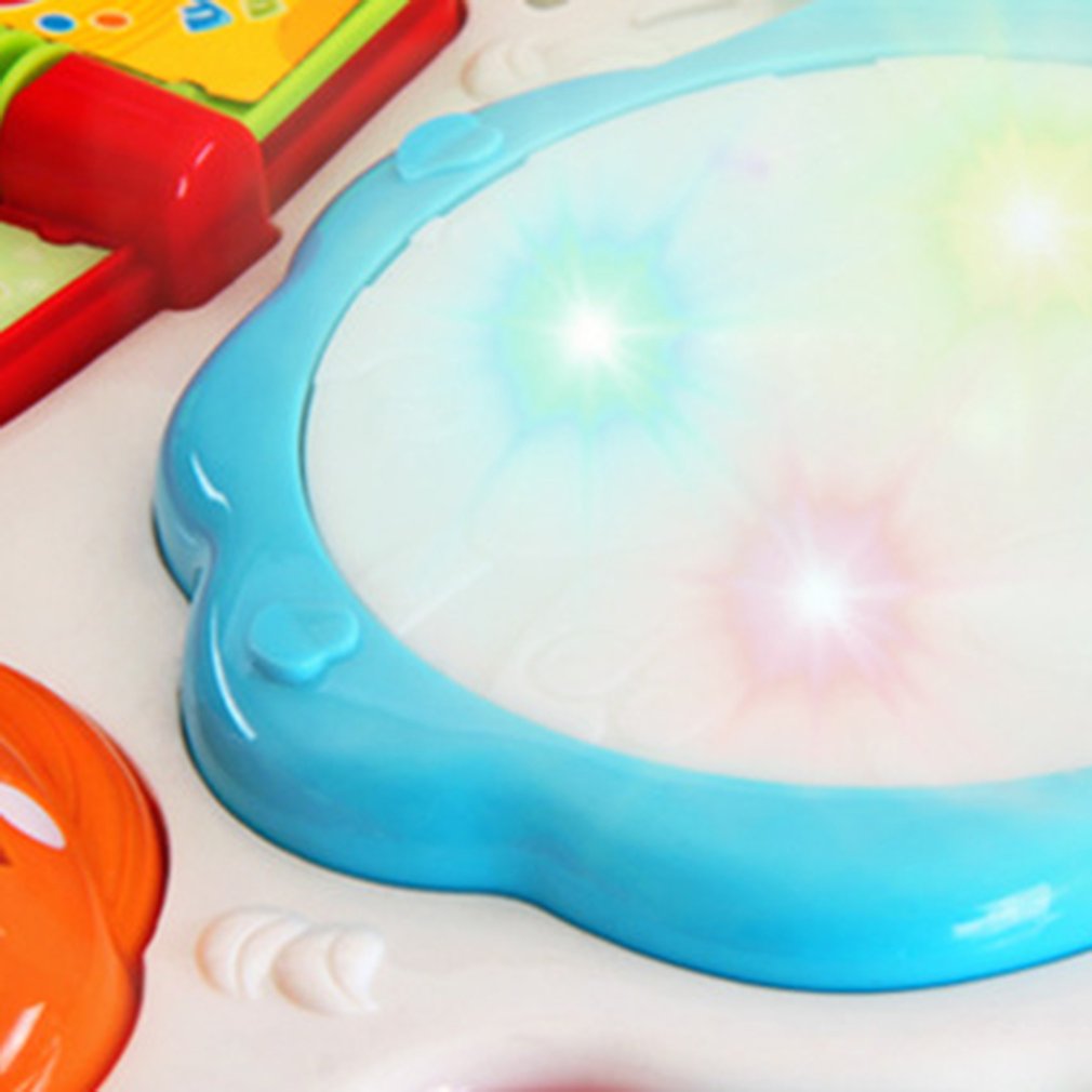 Baby Musik Lernen Tisch Multifunktionale Spiel Tabelle für kleinkinder mit Bunte Licht Klang Früh Pädagogisches Spielzeug für freundlicher Baby