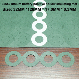 100pcs/lot 32650 lithium battery positive pole hollow insulation pad 32700 battery negative pole solid highland barley paper pad: SKY BLUE