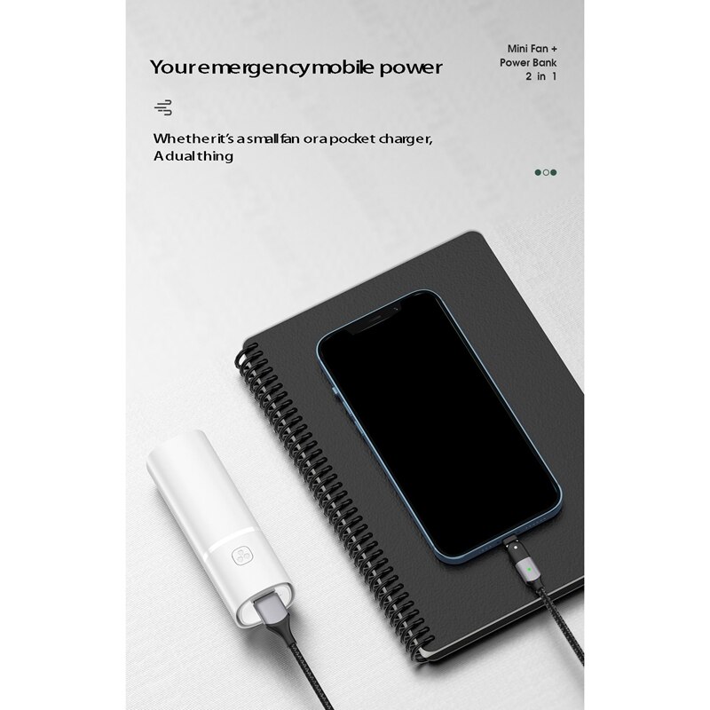 LETSCOL Mini ventilatore portatile portatile, tascabile, pieghevole, da scrivania, con power bank, ricaricabile tramite USB, per trucco, casa, viaggi, attività all'aperto (verde