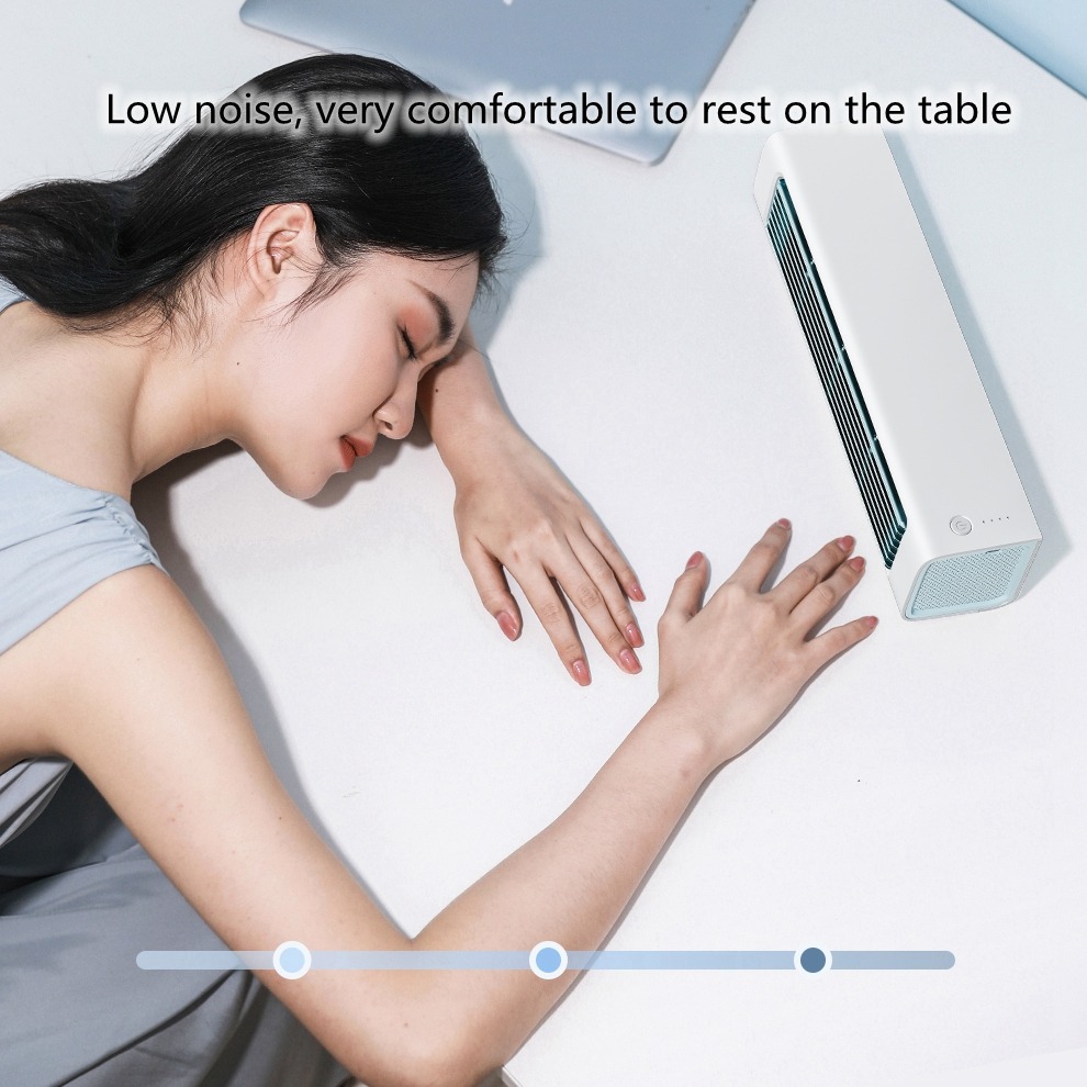 Eary Wall-mounted Bladeless Tower Fan With Remote Control Adjustable Summer Strong Cooling Airflow For Desk Air Conditioner Fan