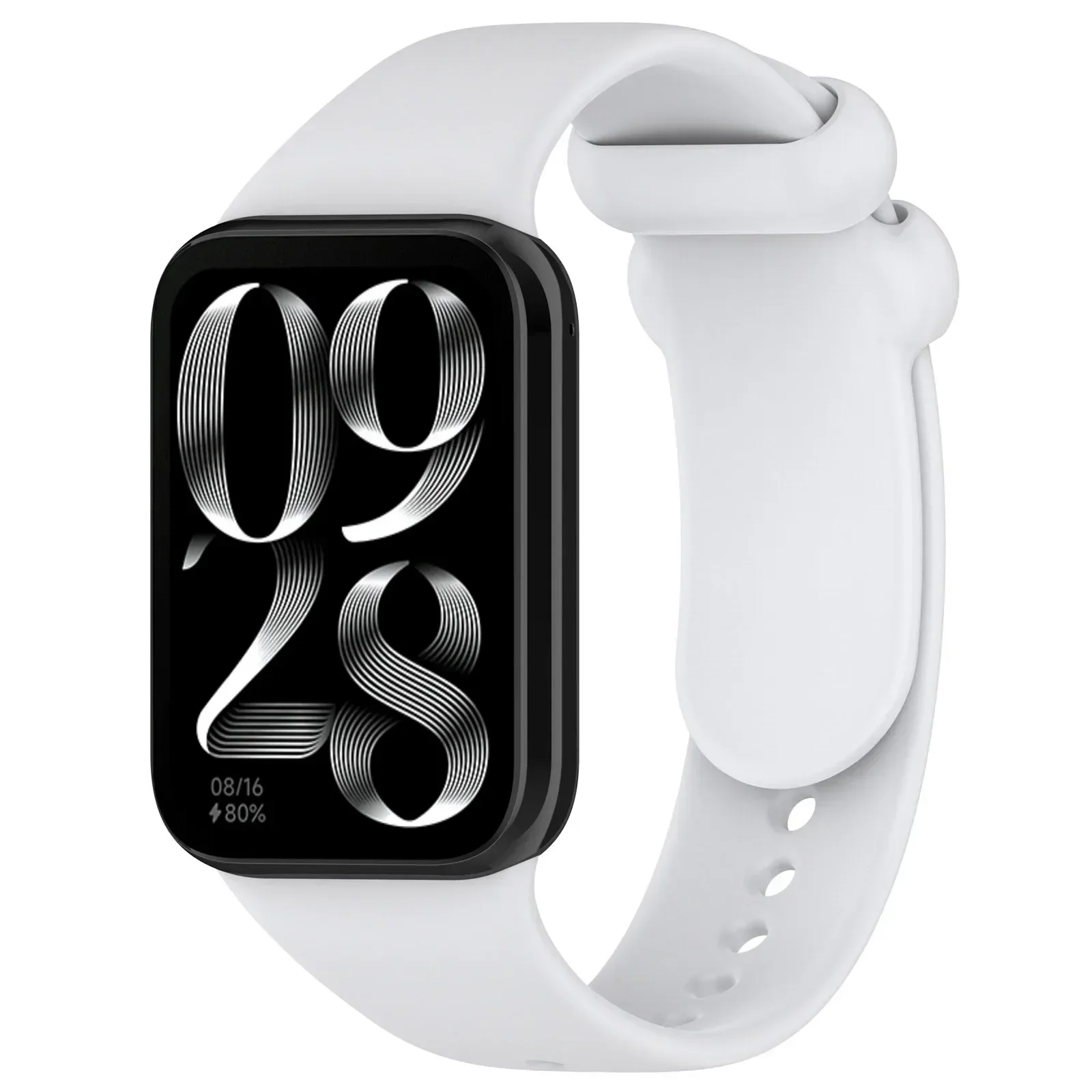 Silikoniranneke xiaomi mi band 8 9 pro sport -älykellolle, korvaava ranneke xiaomi redmi watch 5 4 -ranneketarvikkeet: Punamusta / 14mm