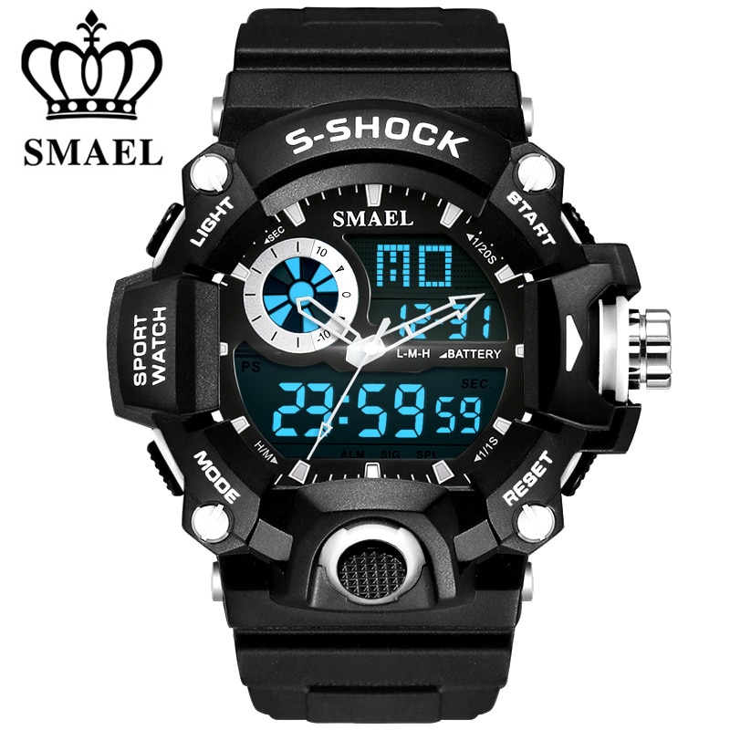 Meilleure Relojes Hombre hommes montre à Quartz numérique hommes G Sport 5 Bar étanche Quartz Led extérieur Sport montres hommes Reloj armée