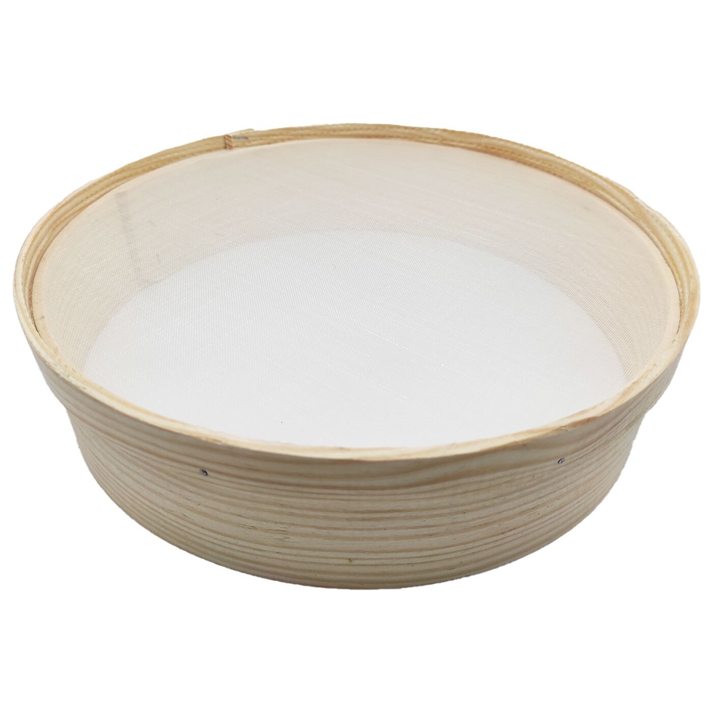 Tradineur - Tamiz de madera, malla fina, tradicional, adecuado para tamizar harina, azúcar, trigo, arena, colador para r