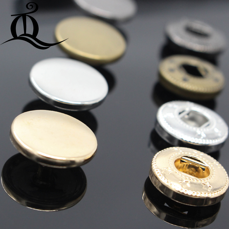 50pcs/lot 831 15mm Pack Metal Press Studs Sewing Button Snap Fasteners Sewing Leather Craft Clothes Bags,snap-fastener