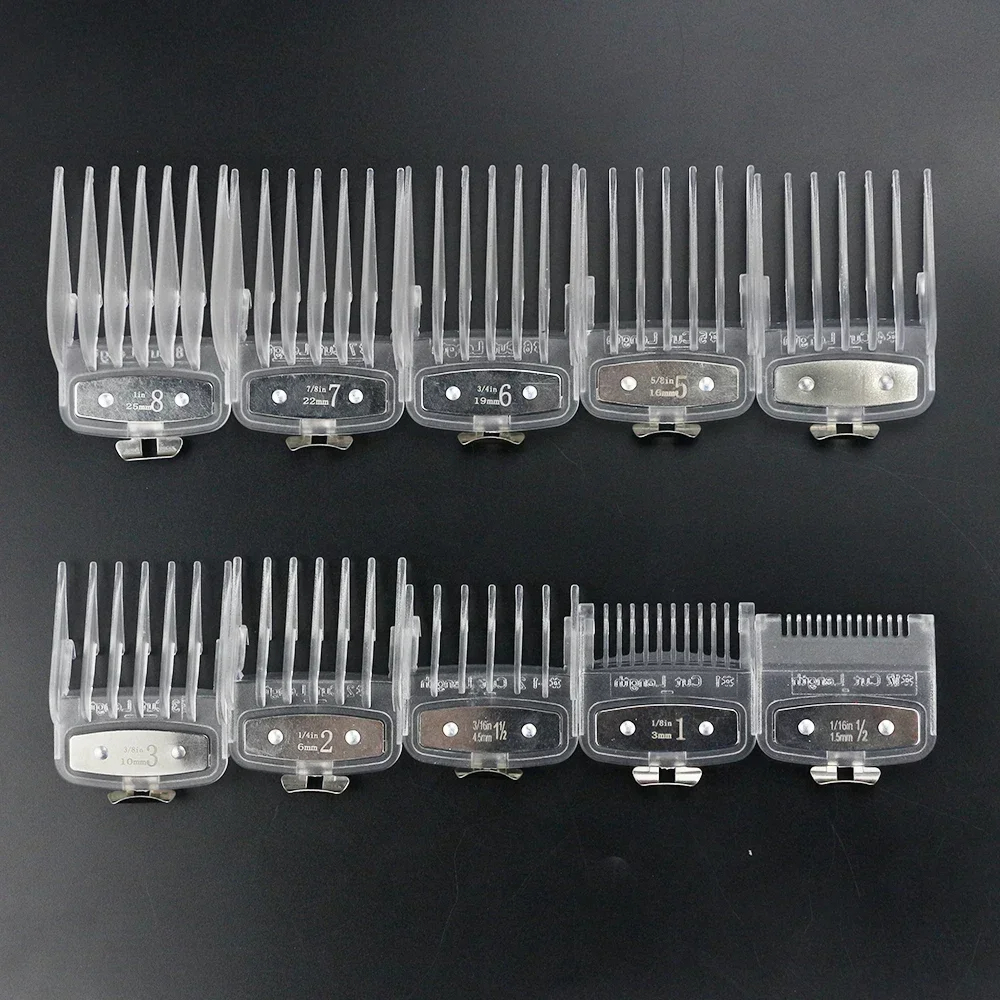 Peine guía de límite para cortadora de pelo , peine guía Universal para peluquero, herramienta de corte de pelo, peines de límite, 8/10 Uds.