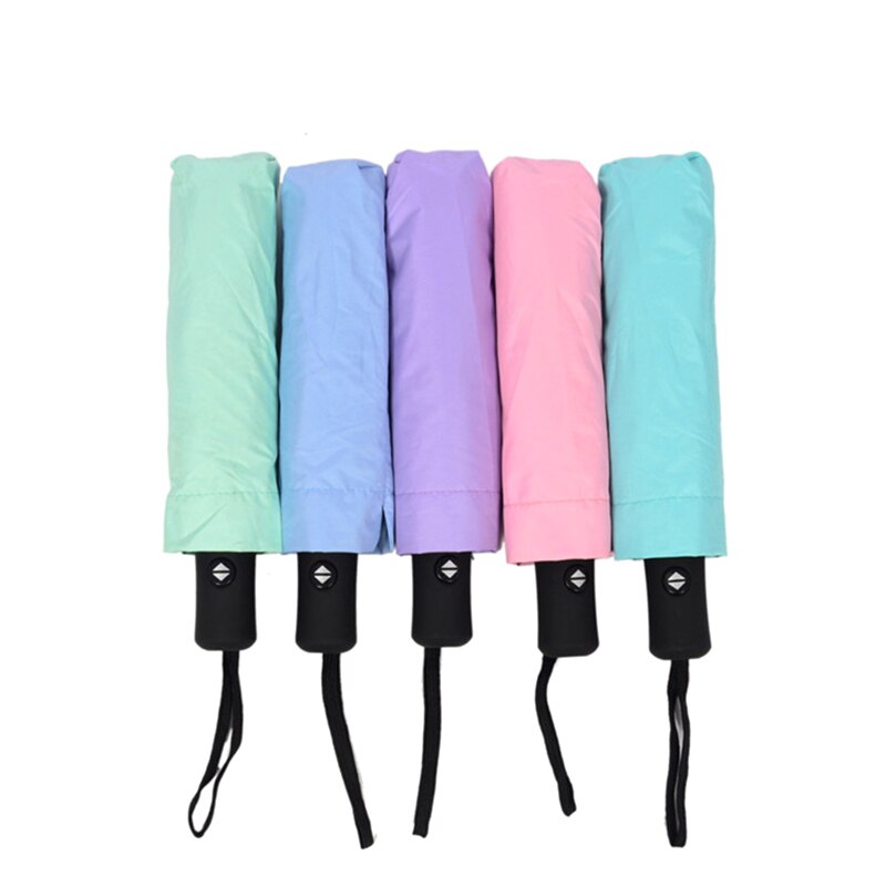 Wind Resistant Folding Automatic Umbrella Windproof Travel Rain Sun Umbrellas with Auto Open Close Button MJJ88